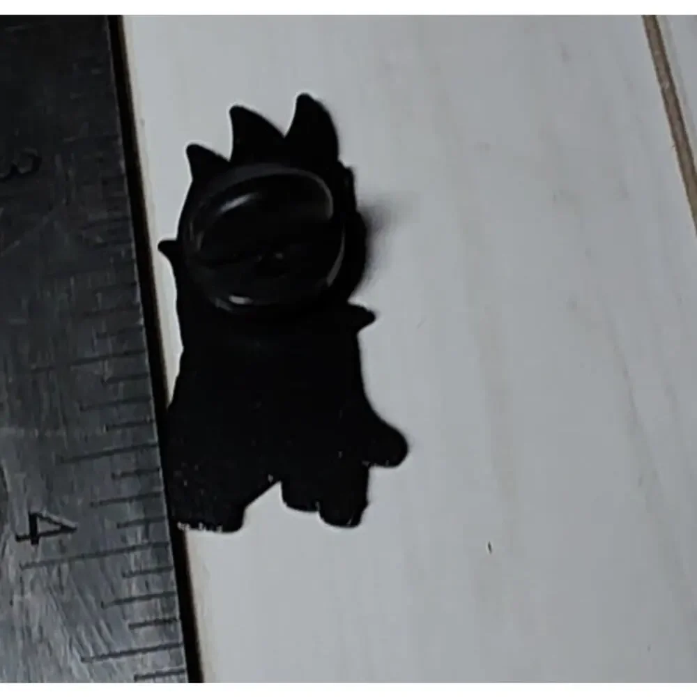 Cute Black Cat Hiding in a Cactus Pot Pin Kitty Lapel Hat Funny Brooch